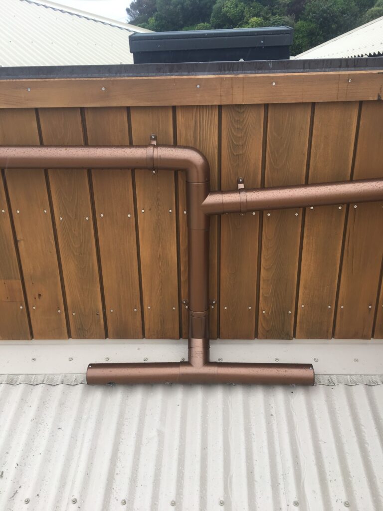  Freshly plumbed pipes