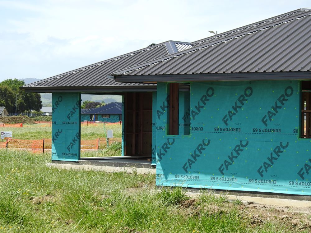 Building wrap on NZ home