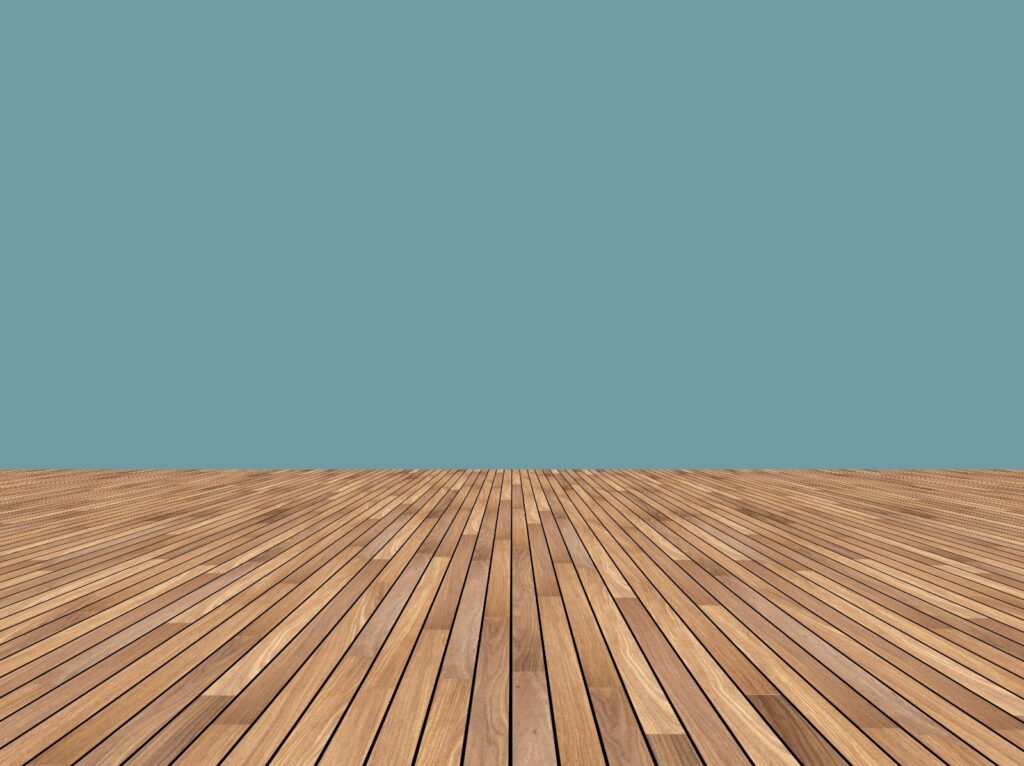 A beautiful wooden deck