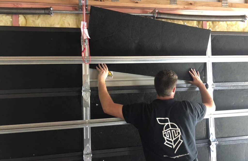 insulation inside garage door Auckland